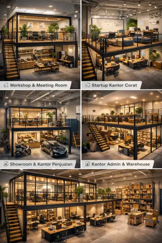 Mezzanine Ruang Kantor di Tanah Sareal