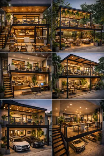 Mezannine Cafe Modern di Tanah Sareal